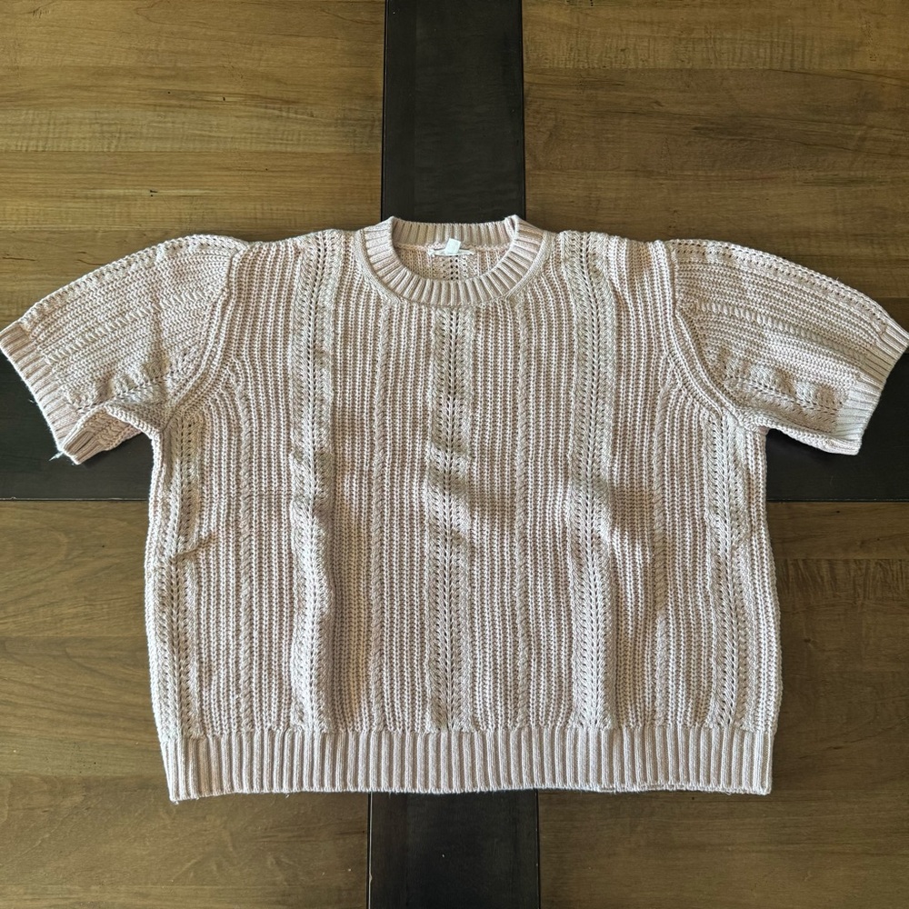 Splendid Lizzie Short Sleeve Sweater